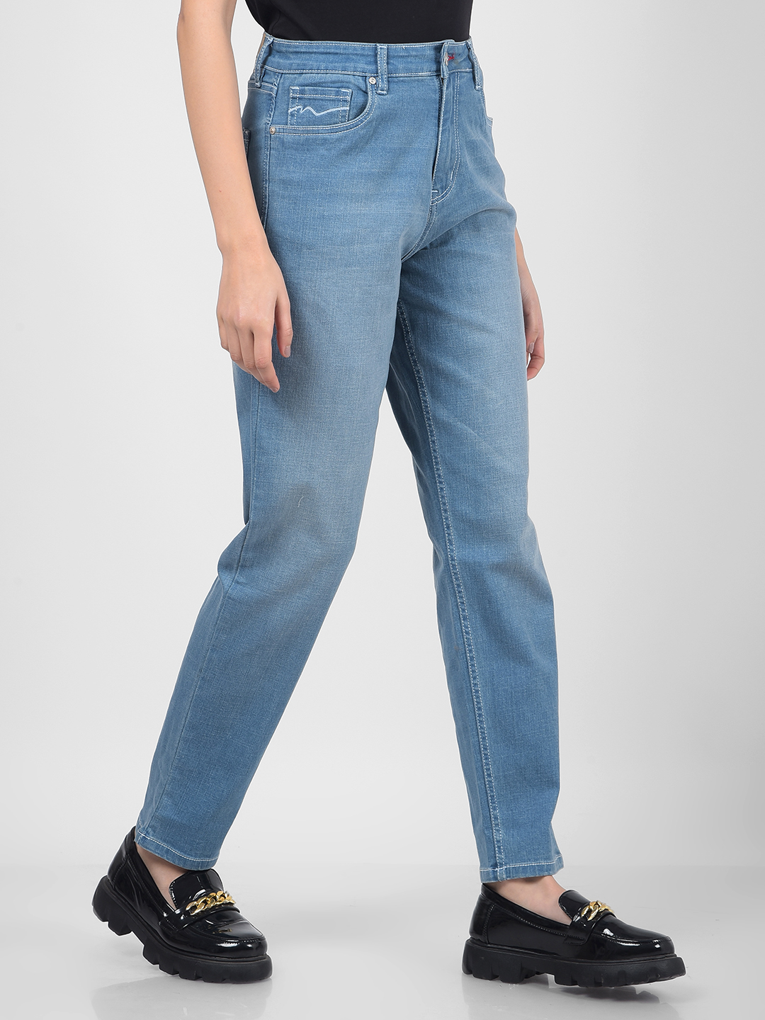Numero Uno Women Solid Blue Jeans